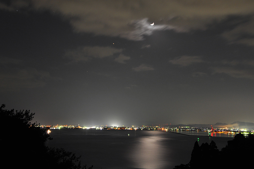 月光の美保湾